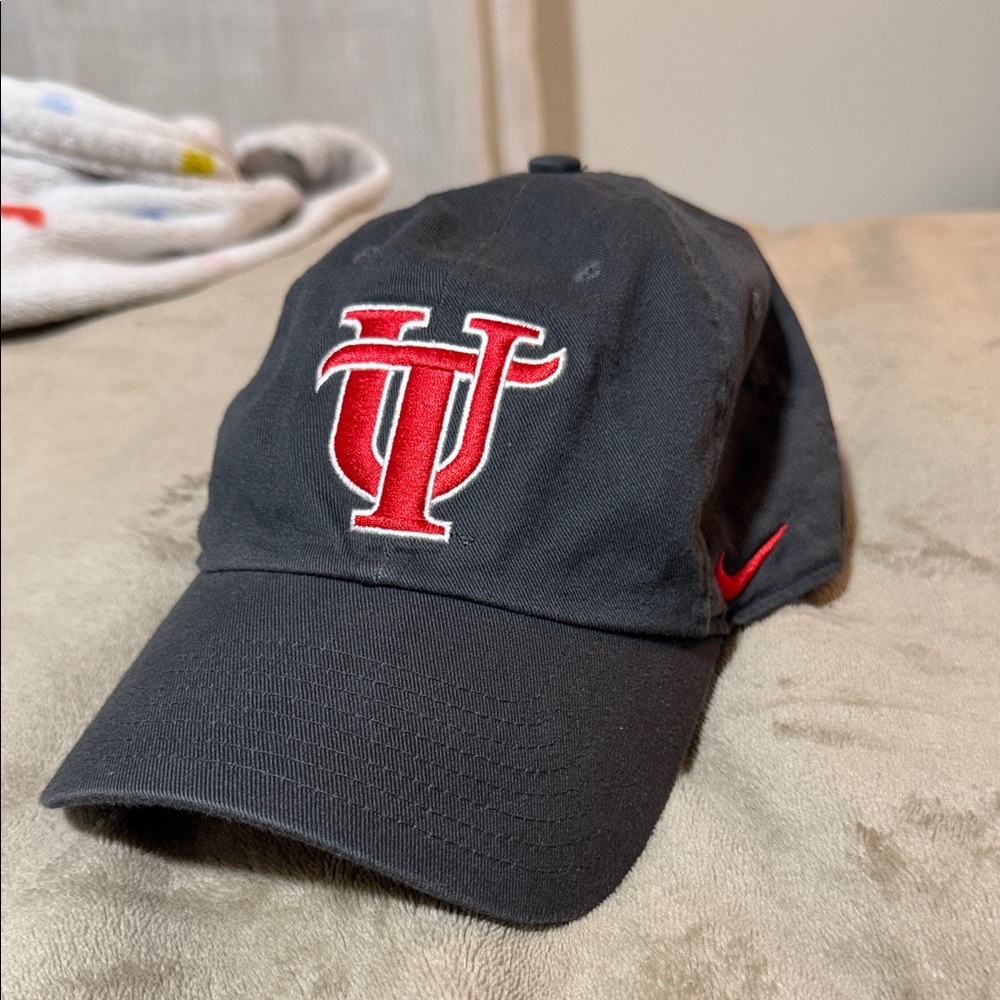 Nike Black Baseball Cap with Red Embroidered Logo